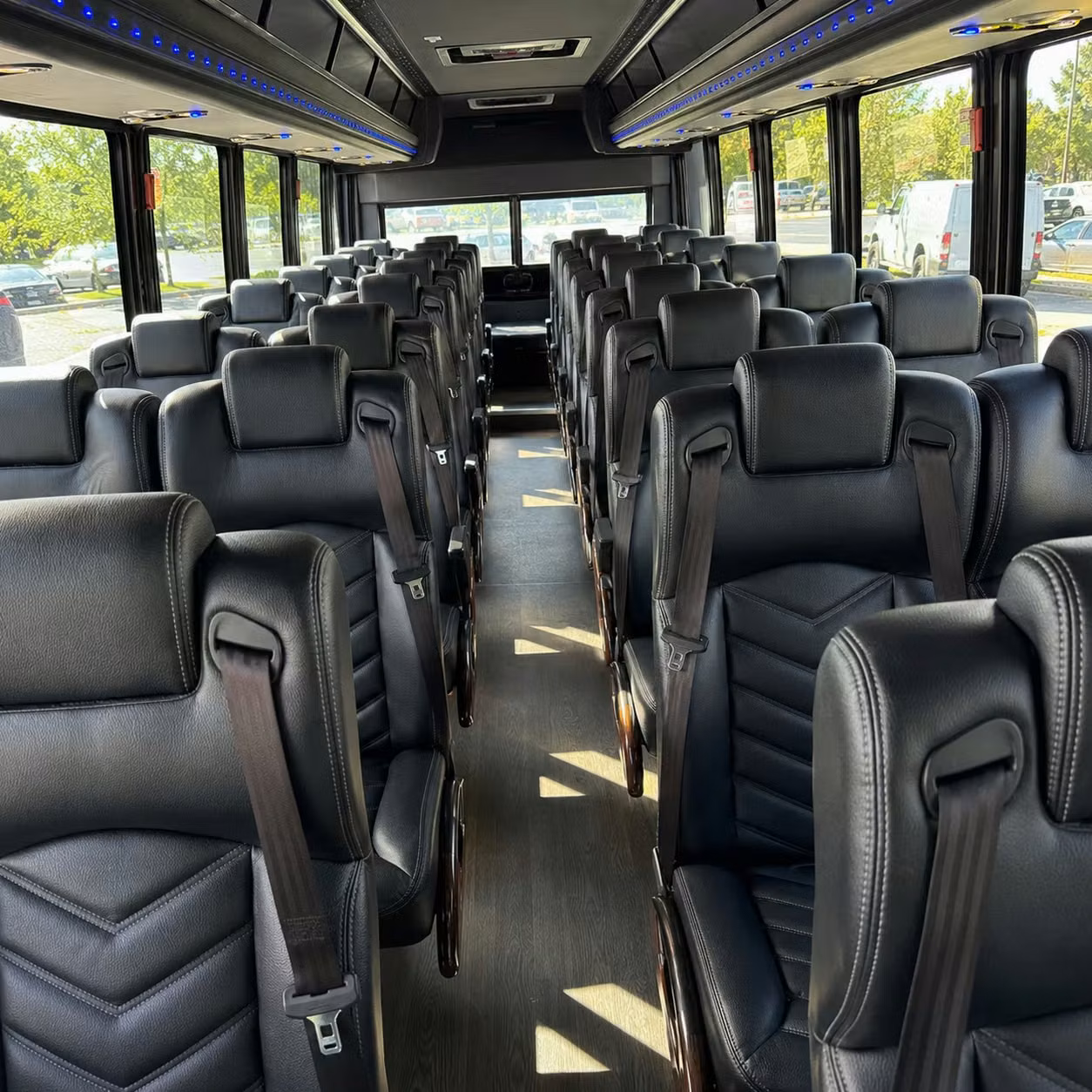 28 passenger minibus inside