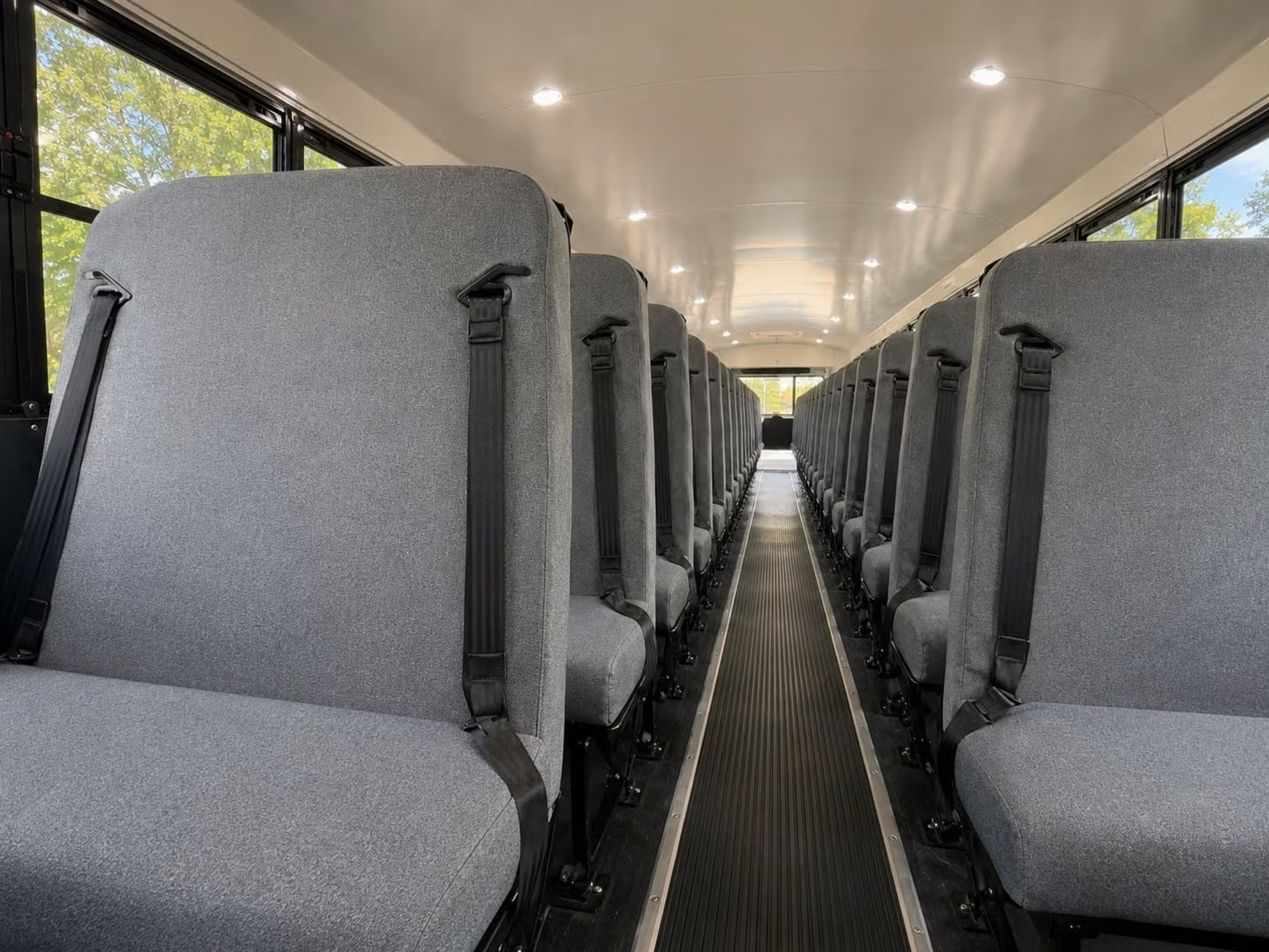 school bus inside